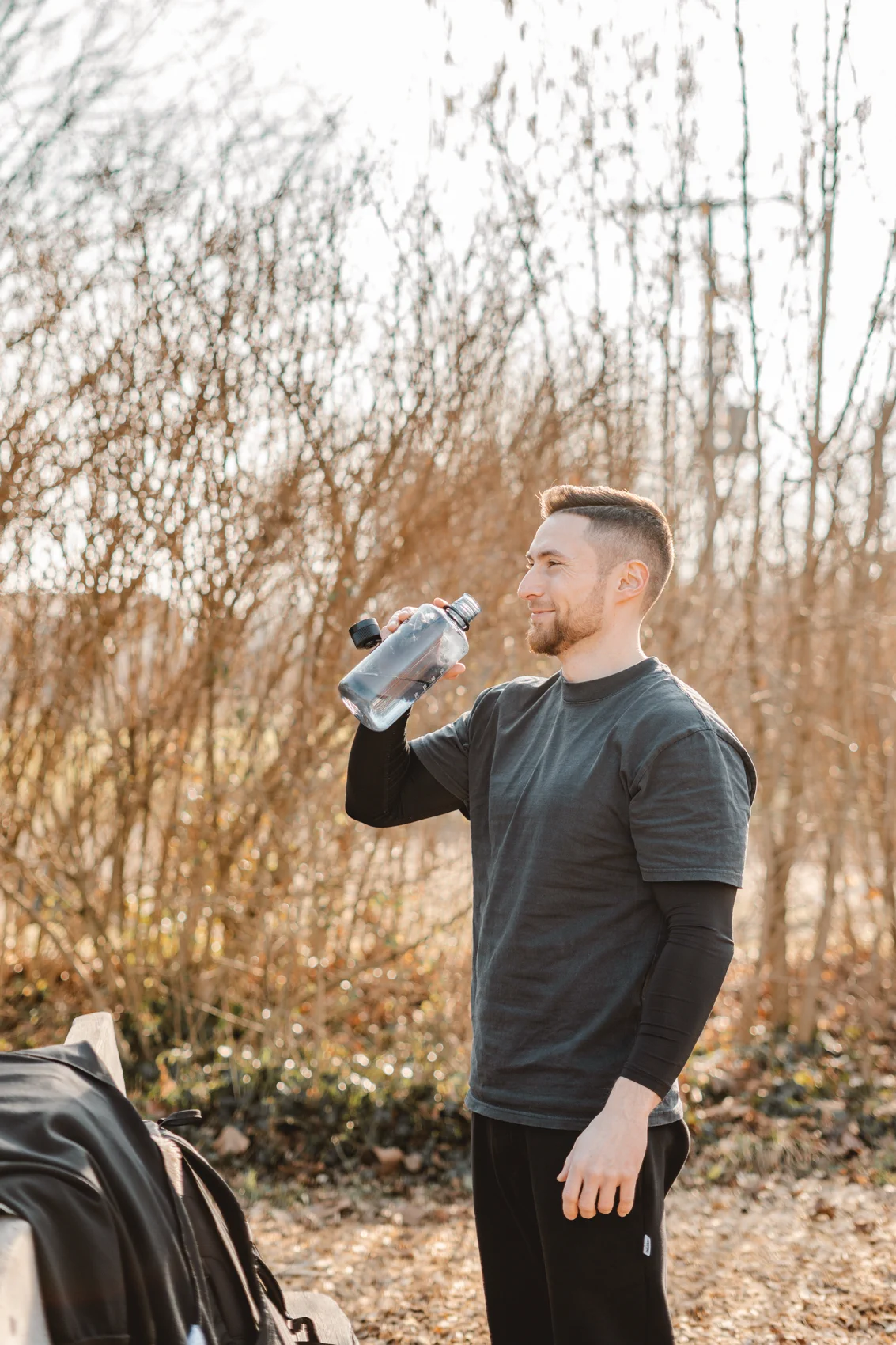 Benedikt in der Trainingspause